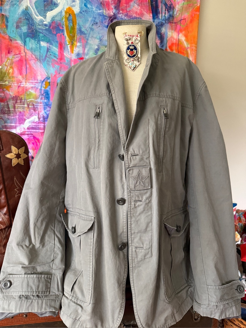Handsome Wardrobe STAPLE ARMANI EXCHANGE AE Unstructured Military Jacket Blazer